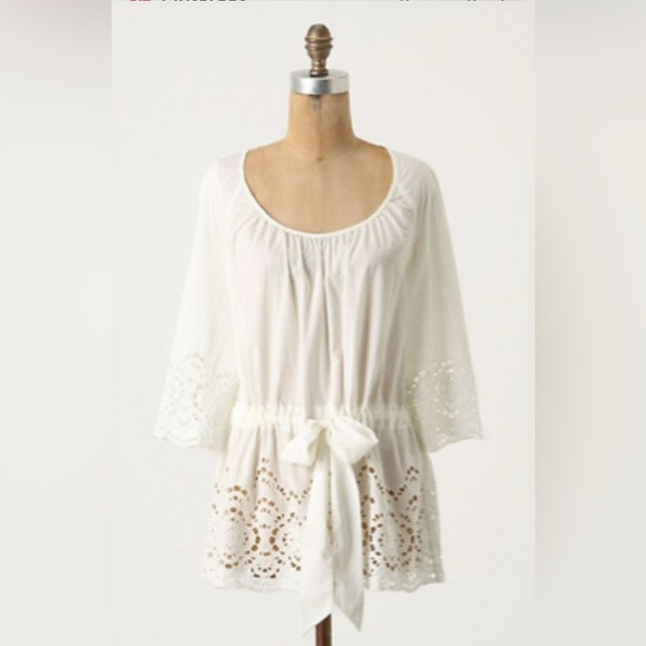 FLOREAT by‎ ANTHROPOLOGIE NWOT Nana’s Doily Top - Picture 1 of 7